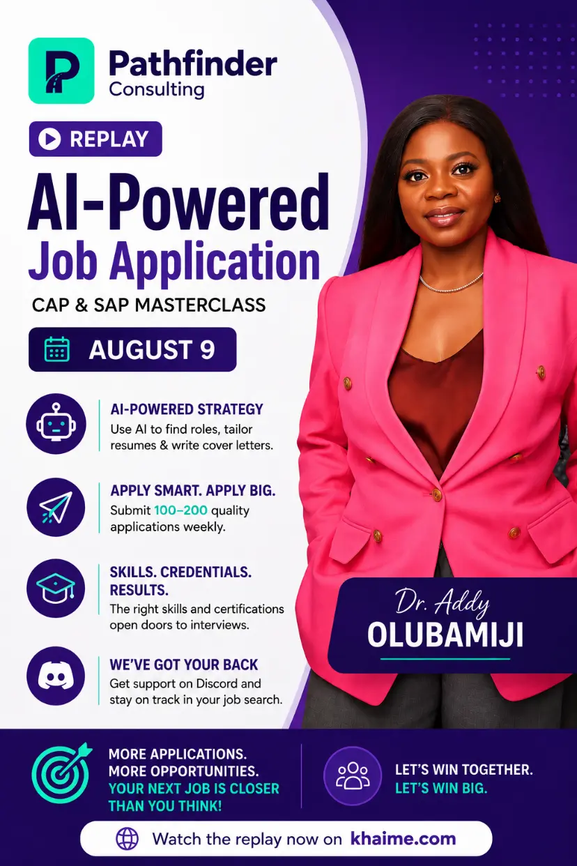 AI-Powered Job Application Strategy - CAP & SAP Masterclass | August 9 Replay
